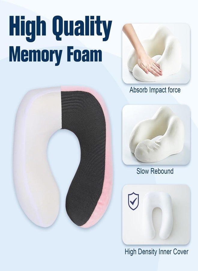 Cirorld Neck Pillow for Traveling, Travel Pillows for Airplanes,100% Pure Memory Foam Travel Neck Pillow, Adjustable Flight Pillow, Portable Plane Accessories with Eye Mask, Earplugs, Carry Bag - Image 5