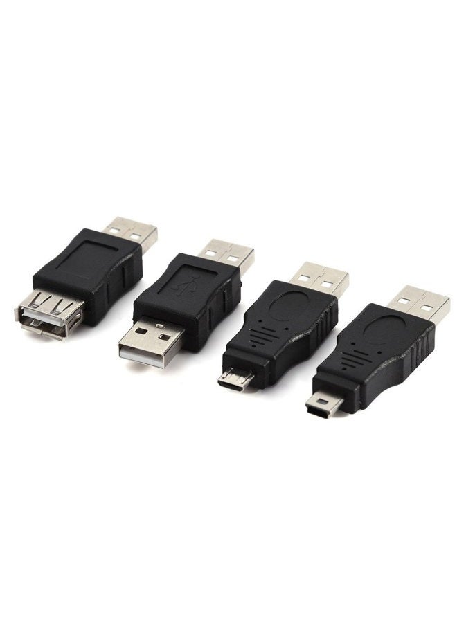 ZERONE محول USB OTG ميكرو ميني USB2.0 ذكر إلى أنثى مجموعة موصلات متعددة F/M تدعم نقل البيانات والشحن، عبوة من 12 قطعة - Image 5