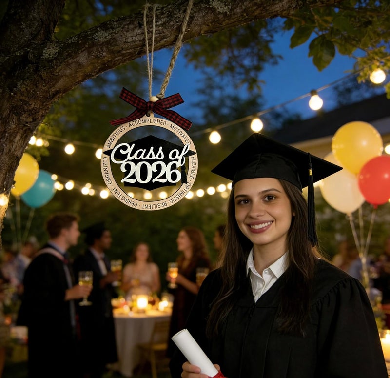 Holifada Class of 2026 Graduation Ornaments,2026 Graduation Decorations,Graduation Grad Gift for Son Daughter College Senior High School,Masters Grad Party Decor (Class of 2026) - Image 4