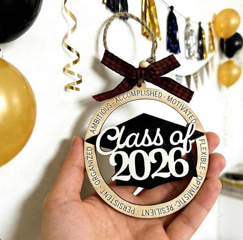 Holifada Class of 2026 Graduation Ornaments,2026 Graduation Decorations,Graduation Grad Gift for Son Daughter College Senior High School,Masters Grad Party Decor (Class of 2026) - Image 3
