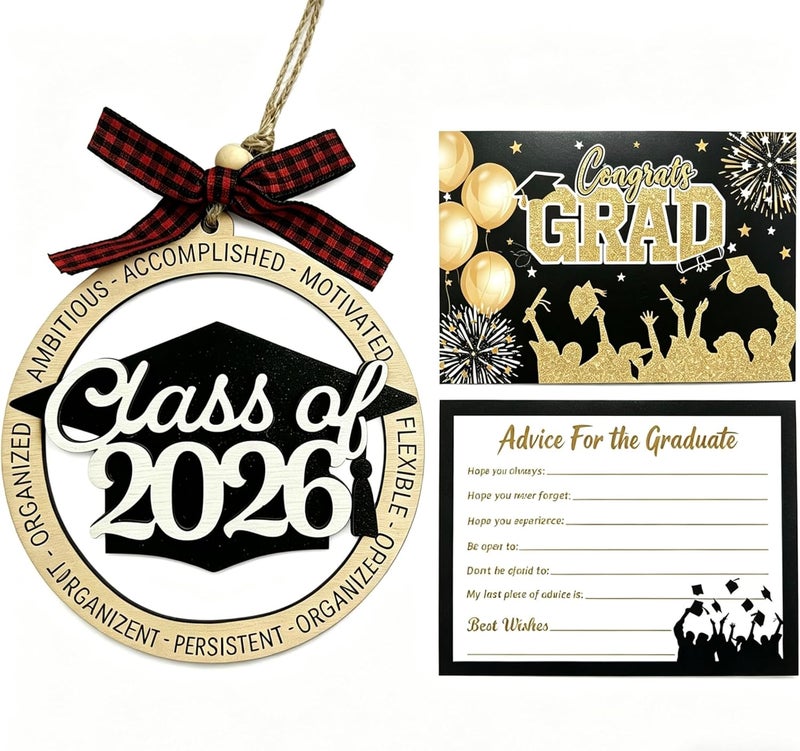 Holifada Class of 2026 Graduation Ornaments,2026 Graduation Decorations,Graduation Grad Gift for Son Daughter College Senior High School,Masters Grad Party Decor (Class of 2026) - Image 1