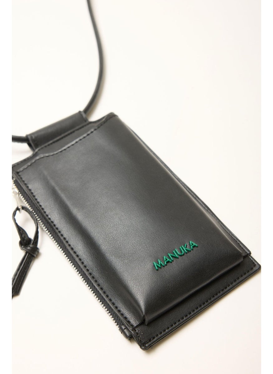 Manuka - Phone Bag with Card Holder Black - Image 1
