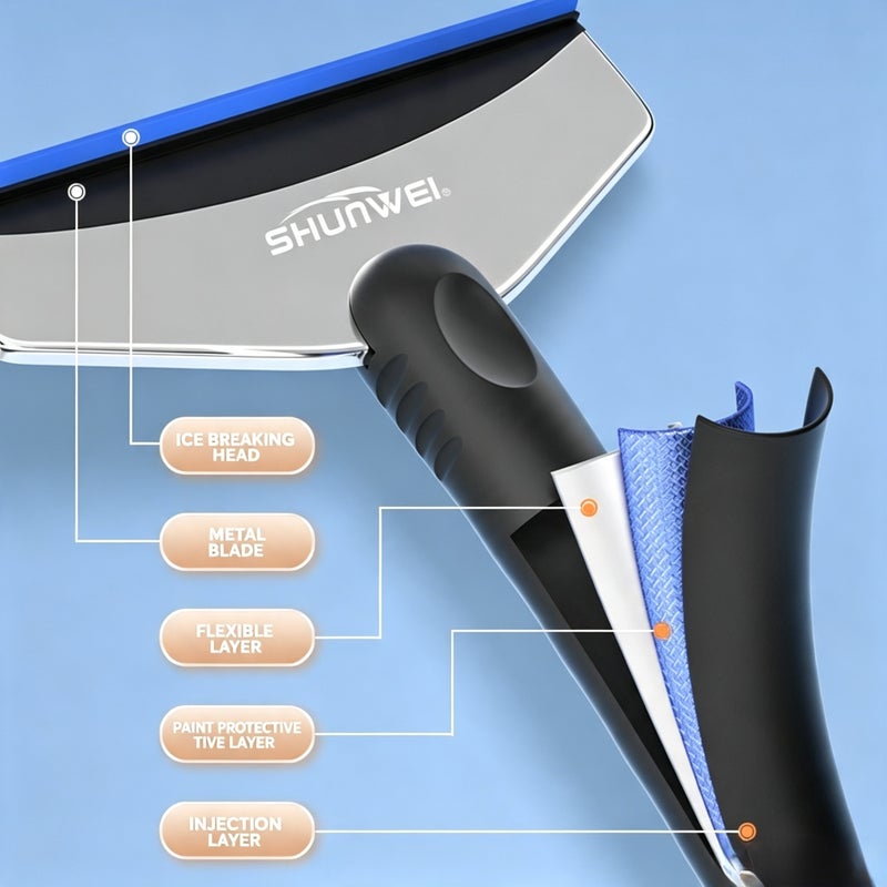 Multifunctional Car Ice Scraper Snow Brush - Image 4