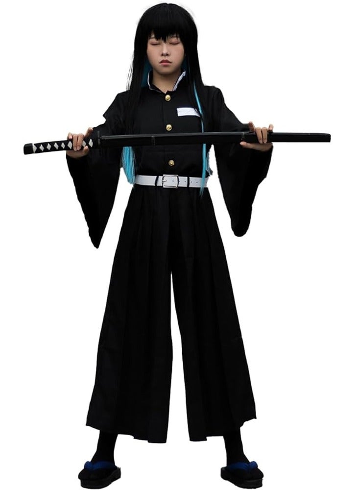 Loquat Kids Muichiro Cosplay Costume for Boys Muichiro Tokito Uniform Kimetsu no Yaiba Outfit - Image 2