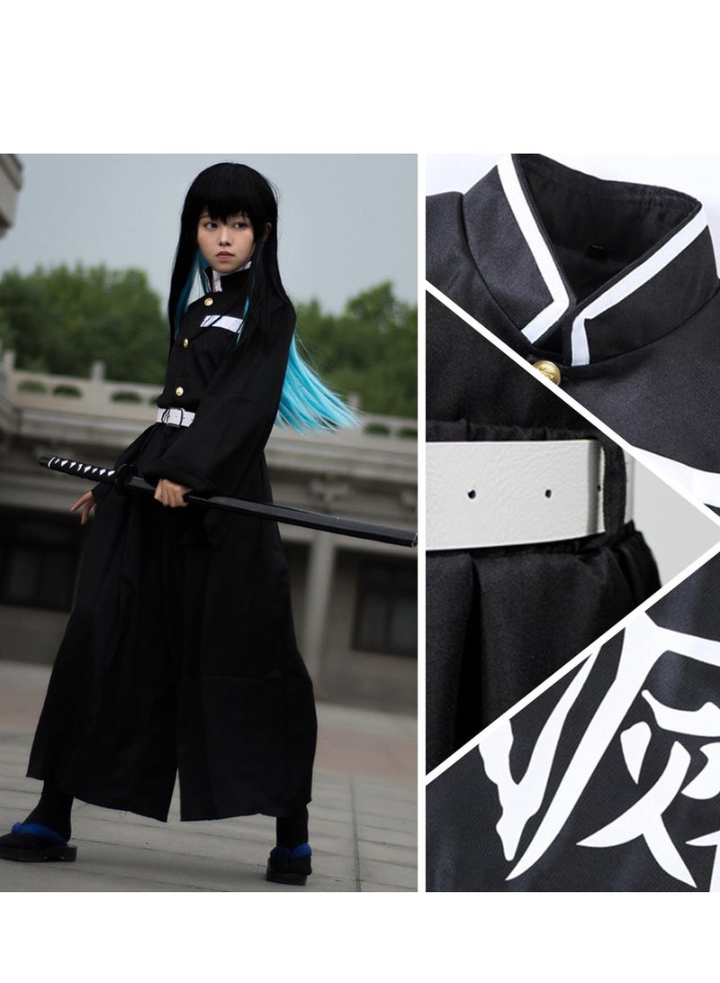 Loquat Kids Muichiro Cosplay Costume for Boys Muichiro Tokito Uniform Kimetsu no Yaiba Outfit - Image 3