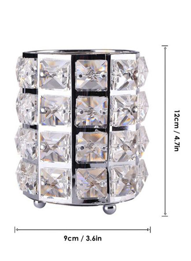 NIBEMINENT European Style Makeup Brush Holder Silver - Image 2