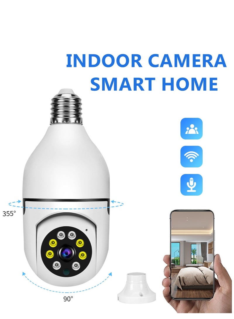 Generic Light Bulb Security Camera Safe Wireless Wifi  Smart Night Vision Store Viewing Indoor Home Use Monitor Camerandoor Home Use Camera Monitor - Image 1