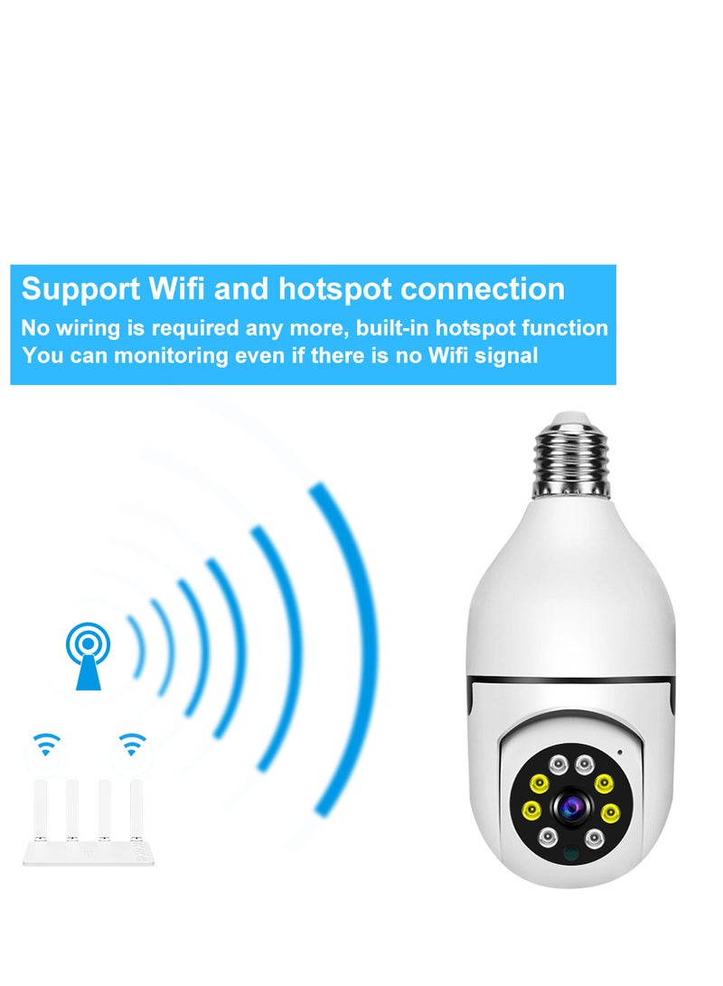Generic Light Bulb Security Camera Safe Wireless Wifi  Smart Night Vision Store Viewing Indoor Home Use Monitor Camerandoor Home Use Camera Monitor - Image 5
