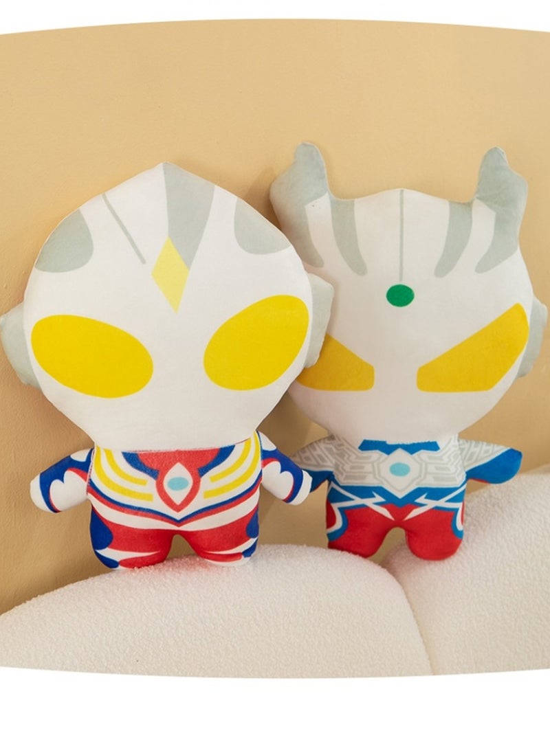 Generic - 45 CM Cartoon Q version Ultraman Plush Toy Soft Stuffed Cute Doll For Girls And Boys All Ages Gift - Image 1