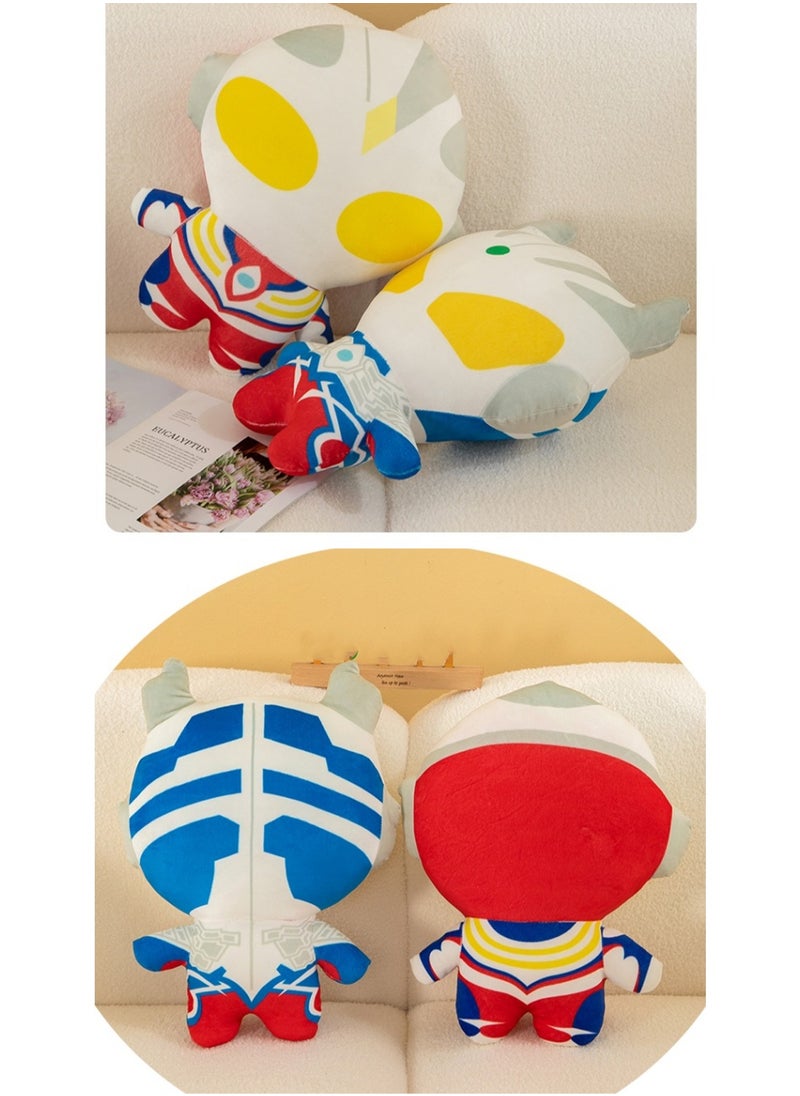 Generic - 45 CM Cartoon Q version Ultraman Plush Toy Soft Stuffed Cute Doll For Girls And Boys All Ages Gift - Image 1
