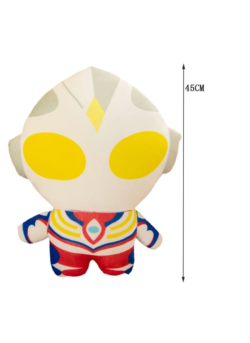 Generic - 45 CM Cartoon Q version Ultraman Plush Toy Soft Stuffed Cute Doll For Girls And Boys All Ages Gift - Image 1