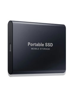 2TB Portable External Hard Drive, Mini SSD Hard Drives,Solid State External Drives,Computer Backup Drive,USB 3.1 to Type-C Support Data Storage Transfer for Windows XP PC Laptop and Mac(Black)