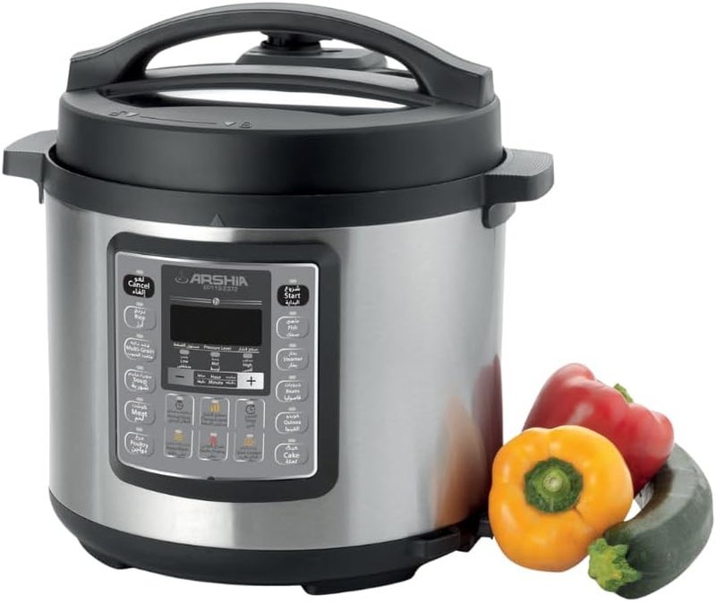 Arshia Digital Pressure Cooker, 6L, Ep118-2372, Black"Min 1 year manufacturer warranty" - Image 4