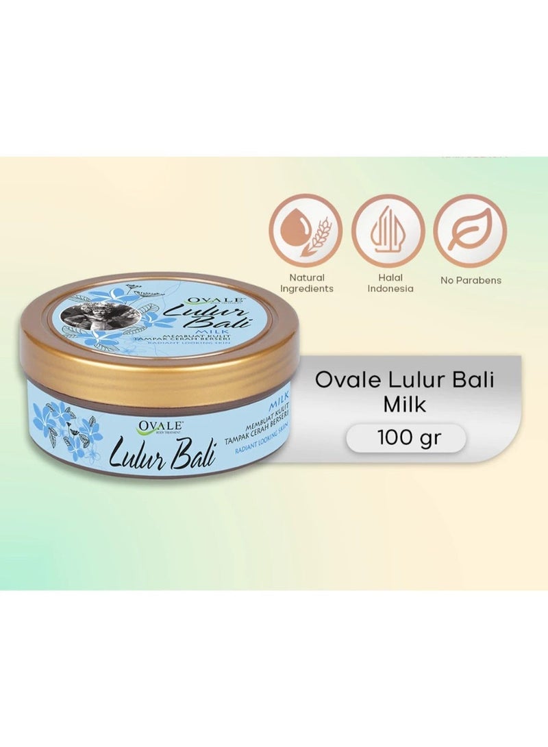 Ovale Lulur Bali Milk Body Treatment Scrub, Exfoliating & Smoothing Body Scrub for Soft, Glowing Skin 100g - Image 3