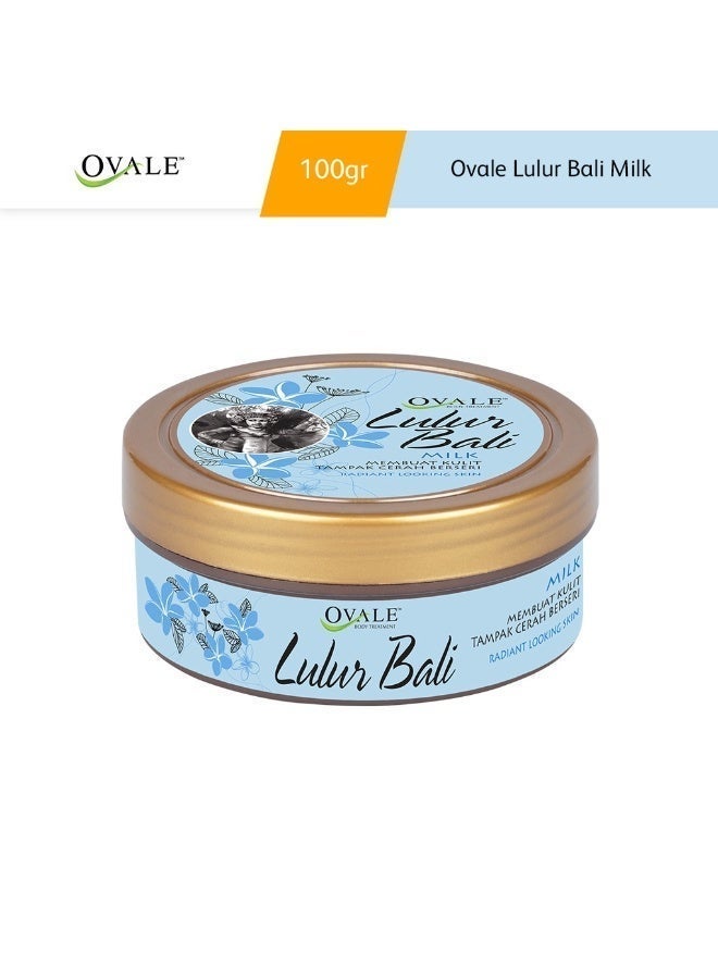 Ovale Lulur Bali Milk Body Treatment Scrub, Exfoliating & Smoothing Body Scrub for Soft, Glowing Skin 100g - Image 4