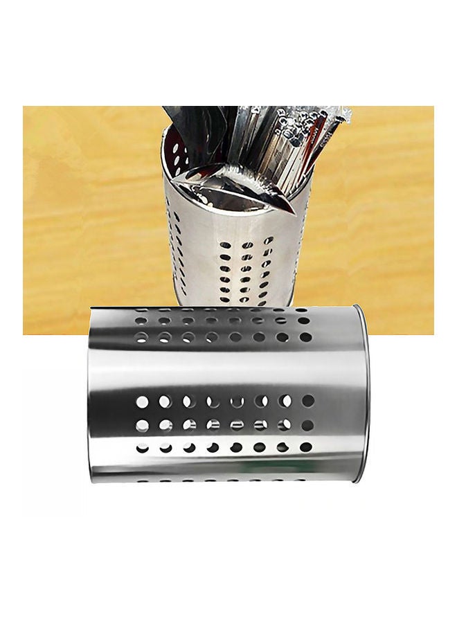 NIBEMINENT Chopsticks Utensil Holder Silver - Image 5