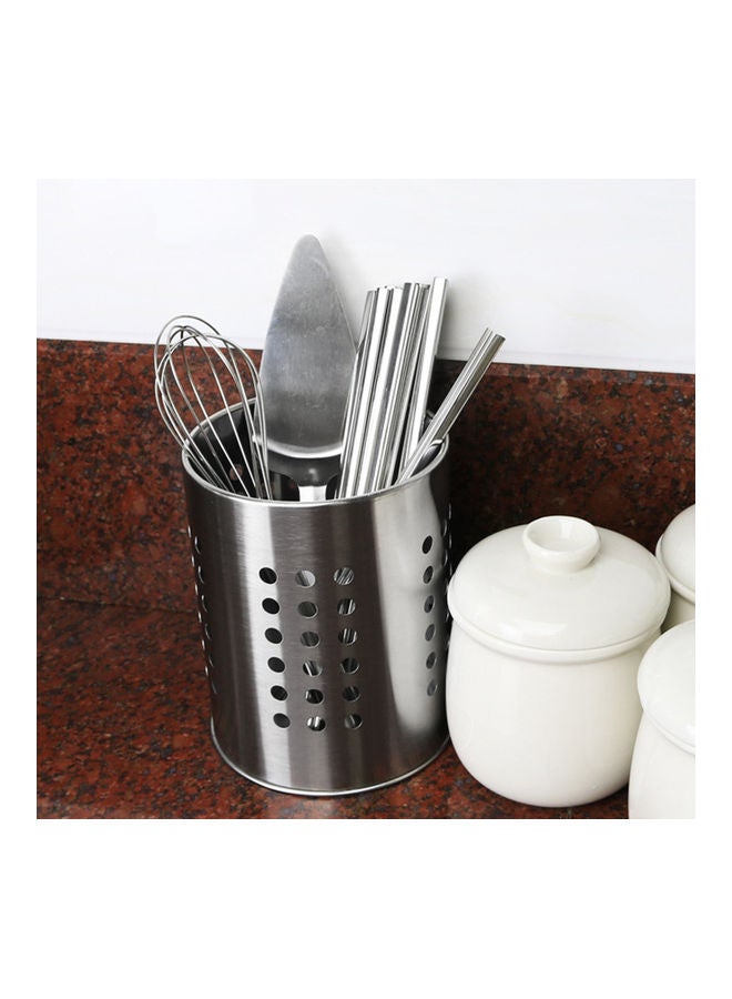 NIBEMINENT Chopsticks Utensil Holder Silver - Image 3