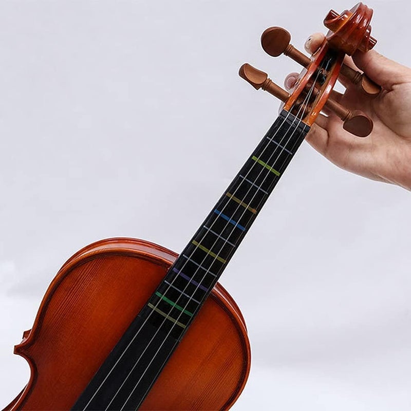 PERLMAN 2 Sheets Transparent Violin Finger Guide Finger Guide Position Decal Label Markers Accessory for Practice Beginners (1/4) - Image 4