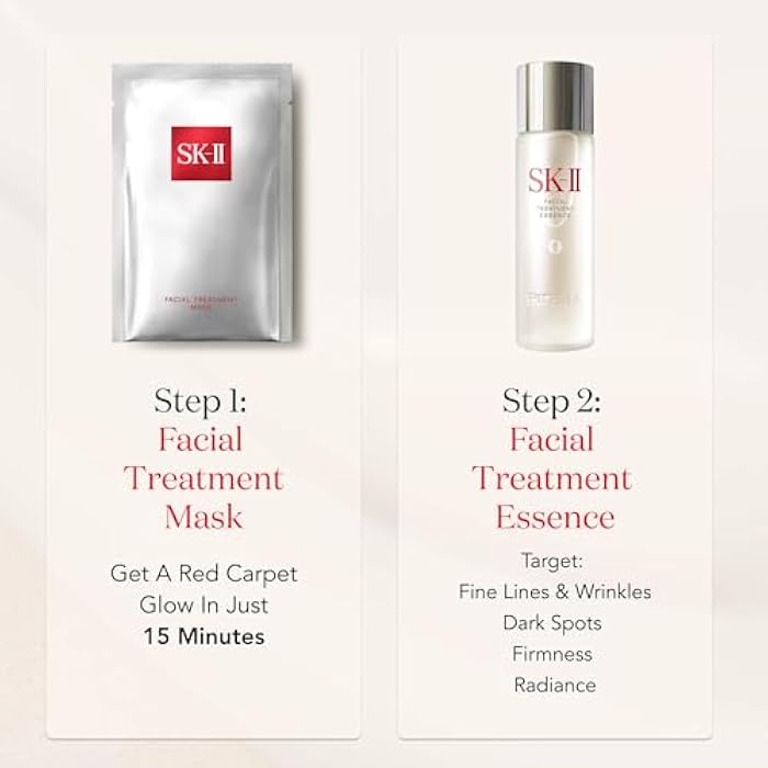 SK-II Glow Up Duo Anti-Aging Skin Care Set - Includes Facial Treatment Essence Skincare & 3 Hydrating Face Masks - Targets the Appearance of Fine Lines, Sun Spots & Dull Skin (4 Count) - Image 3