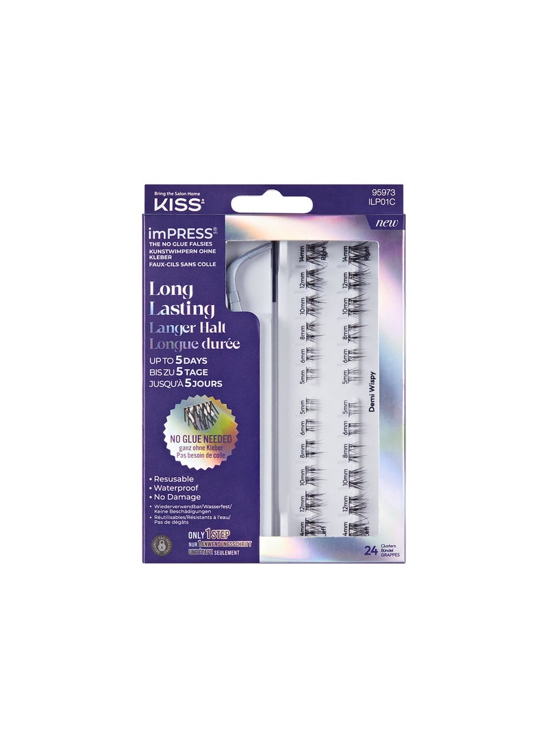 Kiss Impress Press-on Long lasting Lashes Demi Wispy ILP01C - Image 1