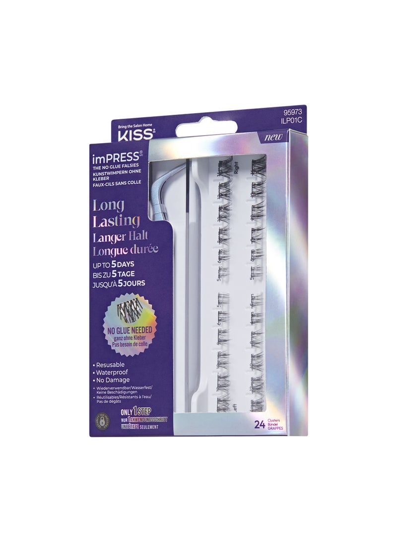 Kiss Impress Press-on Long lasting Lashes Demi Wispy ILP01C - Image 3