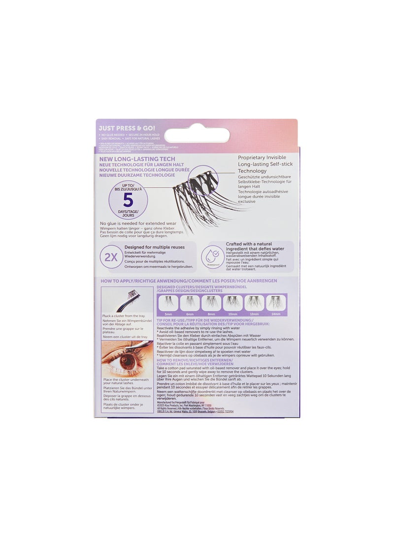 Kiss Impress Press-on Long lasting Lashes Demi Wispy ILP01C - Image 4