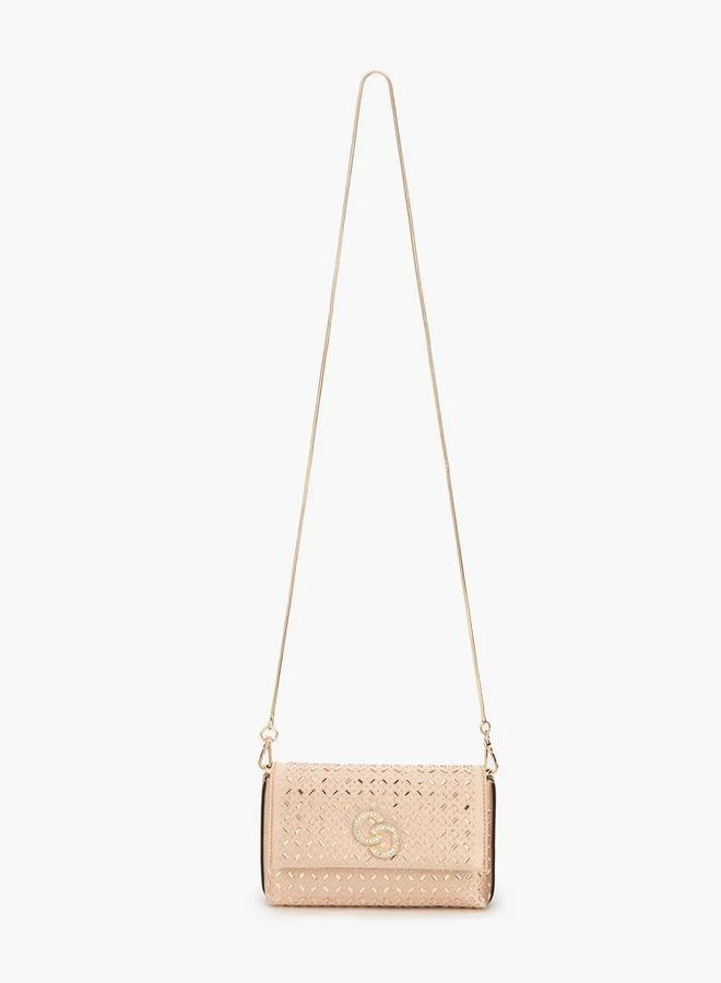 Celeste Embellished Crossbody Bag with Chain Strap