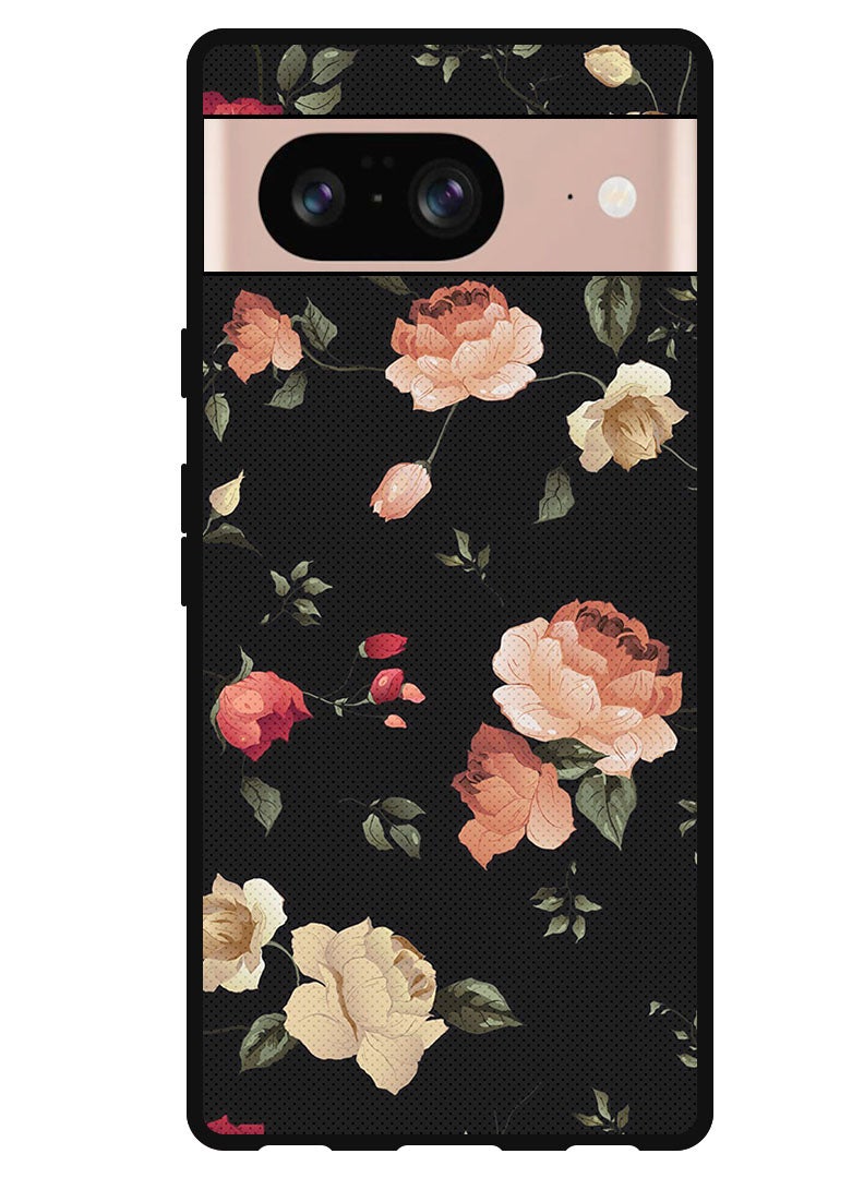 Theodor Protective Case Anti Scratch Shock Proof Bumper Cover For Google Pixel 8 Colourful Lotus  - Image 1