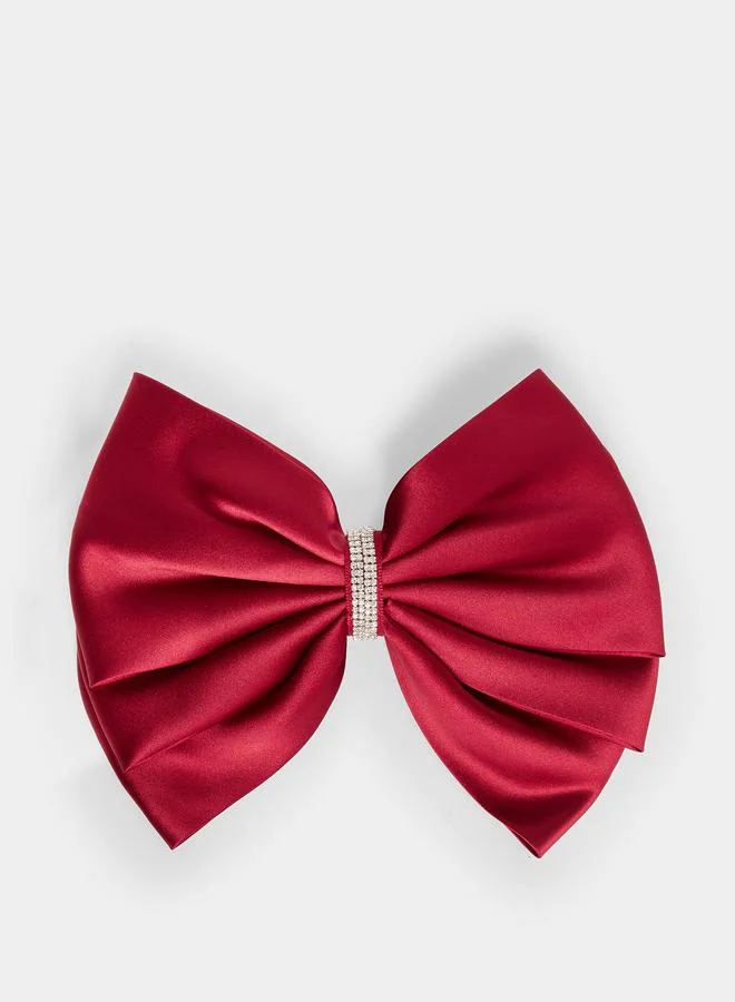 ستايلي مشبك شعر مزين بشريط