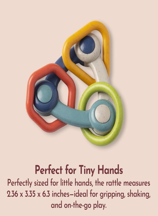 Tolo Triangle Rattle | Interactive Toy for Babies 3+ Months | Colorful Beads for Auditory Stimulation | Teething-Friendly, Easy to Grip | Develops Hand-Eye Coordination & Sound Recognition - Image 3