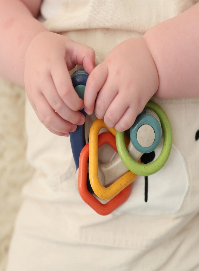 Tolo Triangle Rattle | Interactive Toy for Babies 3+ Months | Colorful Beads for Auditory Stimulation | Teething-Friendly, Easy to Grip | Develops Hand-Eye Coordination & Sound Recognition - Image 2