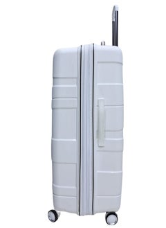 pierre cardin Pierre Cardin UNBREAKABLE Luggage Zurich Collection Suitcase For Travel, International Lock, ANTI Theft Double Zipper luggage Large (White)  - Image 4