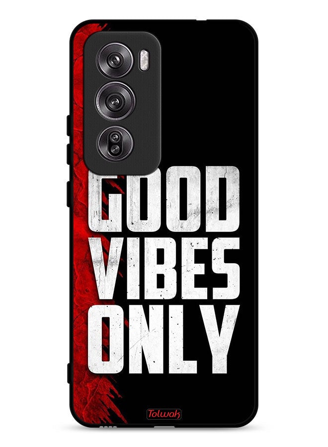 Tolwak Oppo Reno12 Pro 5G Protective Case Cover Good Vibes Only - Image 1