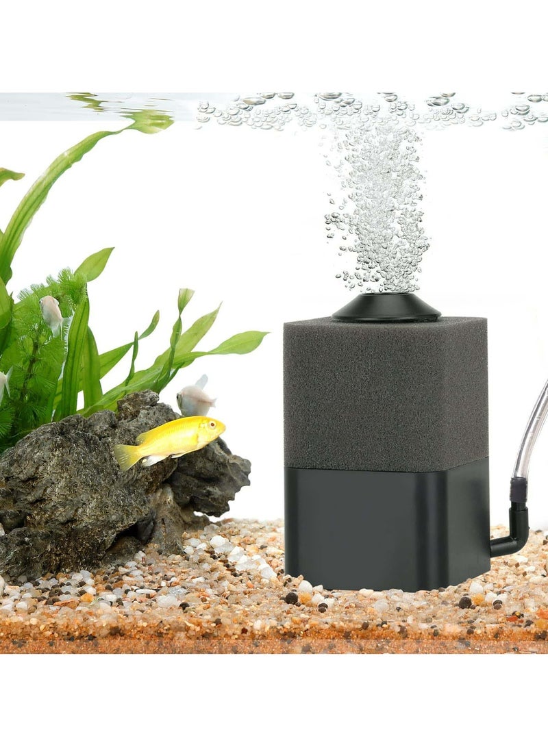 CMGTYYD Fish Tank Filter, Aquarium Filter Submersible Aquarium Filter Biochemical Filtration Powerful Water Pump Wavemaker Waves Biochemical Filtration for Healthy Fish and Turtles with 2 pieces Replacement Cotton - Image 1