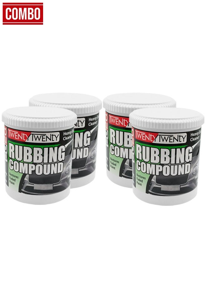 تونتي تونتي مركب فرك TWENTY TWENTY 900 جرام × 4 قطع - منظف قوي للسيارات والدراجات النارية - يزيل الخدوش وعلامات الدوامات والأكسدة وعيوب الطلاء - يعيد الطلاء الباهت، لمسة نهائية ناعمة، مظهر لامع - للاستخدام اليدوي والآلي - منخفض الغبار، خالٍ من السيليكون - Image 1