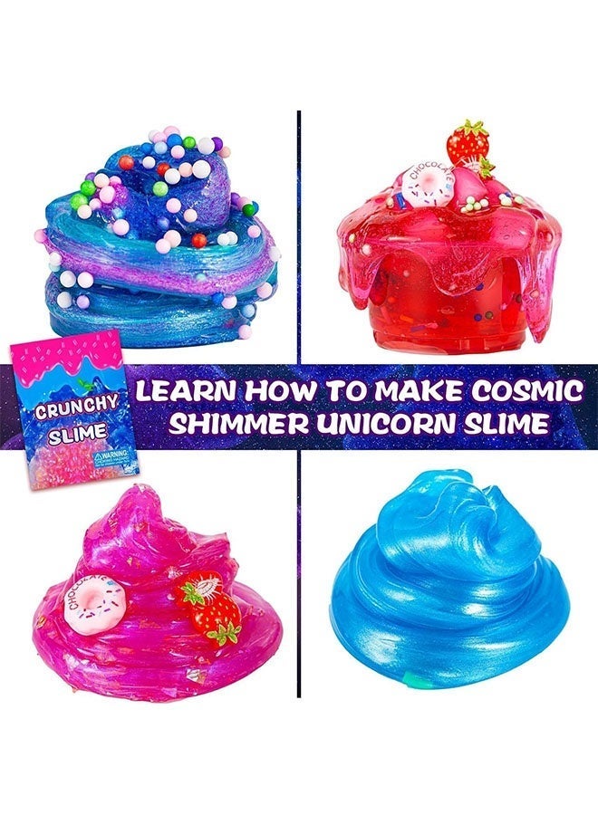 Beauenty Fruit Garden Crunchy Slime Making Kit - Unicorn & Ice Cream Theme Slime Kit with Foam & Jelly Cube, Non-Sticky Slime Toy for Kids Boys Girls Ages 6-12 | Ideal Birthday & Ramadan Gifts - Image 5
