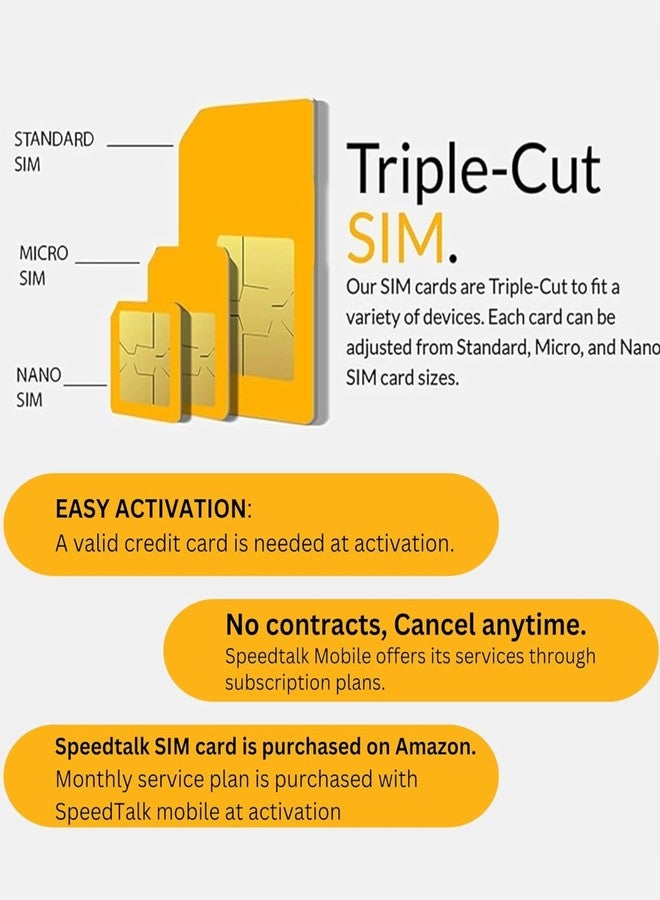 مجموعة SpeedTalk Mobile GPS Tracker SIM Card Starter Kit | شريحة SIM عالمية 3 في 1: قياسية، مايكرو، نانو للأطفال وكبار السن والحيوانات الأليفة والسيارة واللياقة البدنية والأنشطة الرياضية | أجهزة تتبع 5G و4G LTE | بدون عقد - Image 2