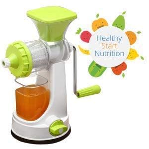 VOMI Plastic Hand Juicer for Fruits and Vegetables with Steel Handle Vacuum Locking System Travel Juicer for Fruits and VegetablesJuicer Machine - Image 2