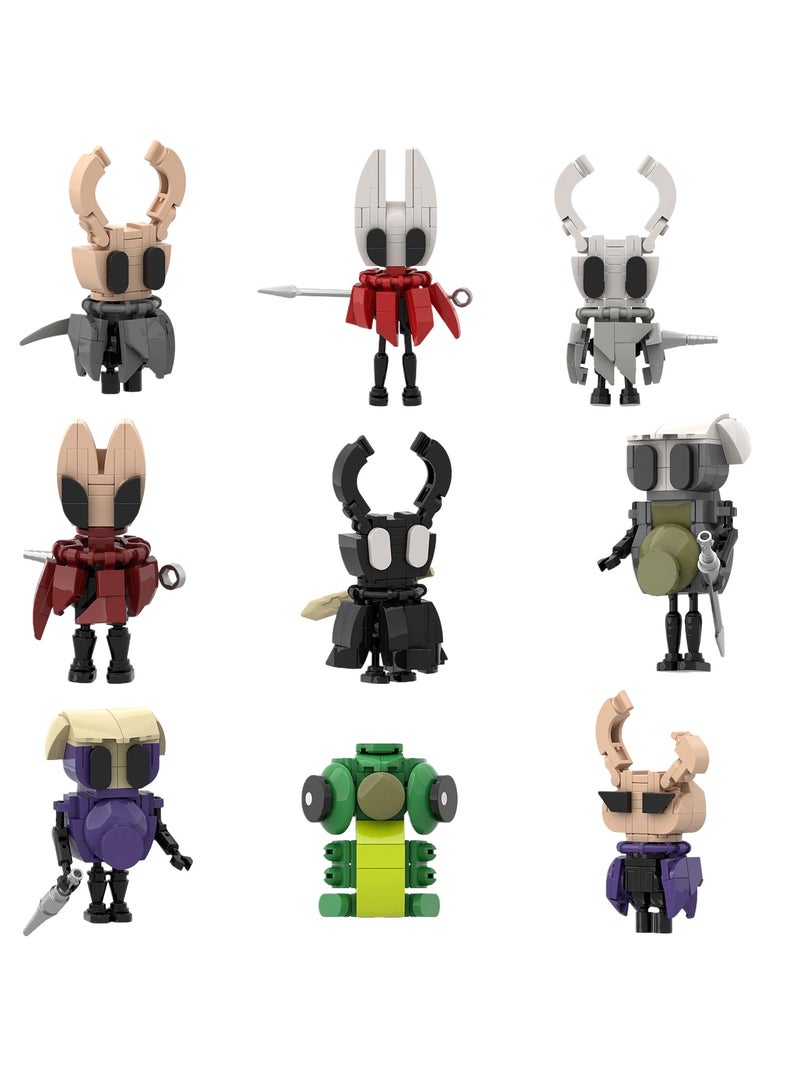 عام **طقم 9 شخصيات بناء مستوحاة من هولواي نايت - دمى مصغرة قابلة للتجميع، مثالية للمعجبين والعرض** - Image 1