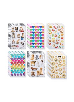 American Greetings American Greetings Stickers for Kids, Assorted Shapes, Animals and Smiley Faces (599 Stickers)  - Image 1