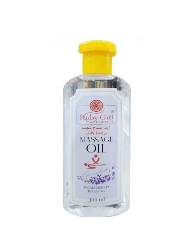 Ruby Girl Lavender Massage Oil – Aromatherapy Relaxing Body Oil, 300ml