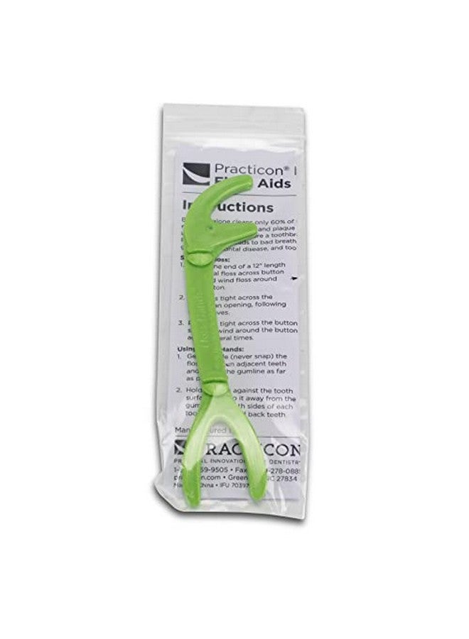 براكتيكون حامل خيط تنظيف الأسنان القابل لإعادة الاستخدام من Flosshands بزاويتين في وقت واحد، عبوة كبيرة معبأة بشكل فردي مكونة من 50 قطعة - Image 3