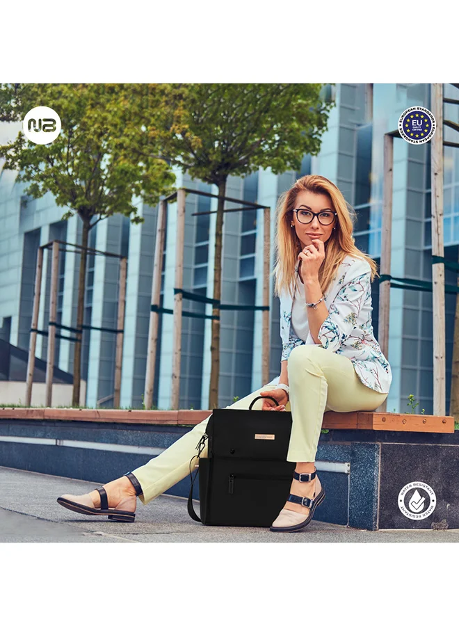 neobreez NIXE Baby Diaper Nappy Changing Bag with Changing Mat|Water-Resistant Travel Backpack|Wet Dry Bag,  Organizer Pouches|Trolley Sleeve|Insulated Pockets|Multi-Carry Unisex Diaper Messenger Mom Bag