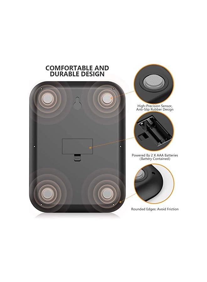 ACHAS Scale Multifunction Digital Kitchen Scale High Accuracy Electronic Food Weight with Large LCD Display Stainless Steel Platform Ultra Slim - Image 4