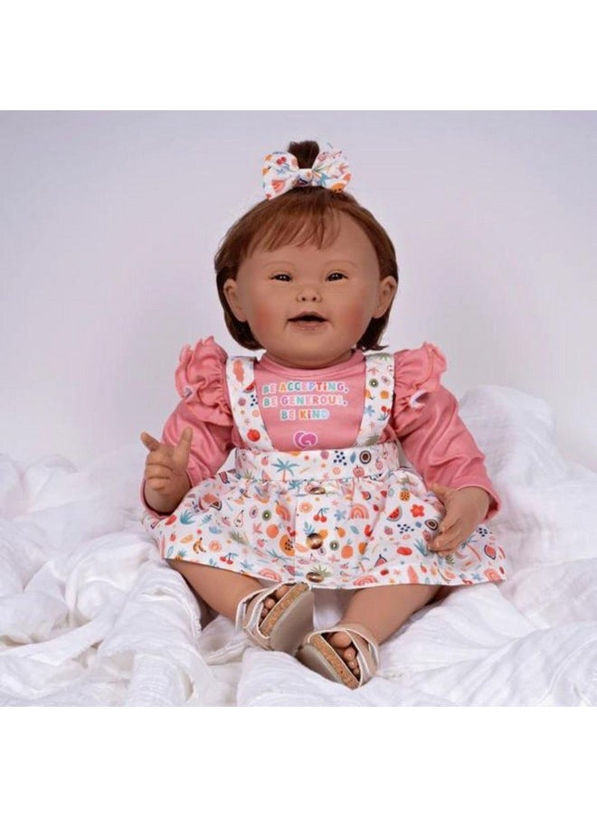 Paradise Galleries ® Realistic Baby Girl Doll For Down Syndrome Awareness, Lauren Faith Jaimes - Sculptor And Artist Designer Doll Collection, 21" Doll, Special Birthday Gift, Ages 3+ - Baby Gigi  - Image 1