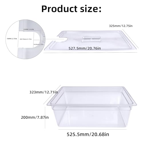 WELKOR 26 QT Large Sous Vide Container With Lid, Sous Vide Tub Kit Compatible with Wancle Anova, Joule, Instant Pot Sous Vide Cookers for Home Chefs Professional Use (26 qt no rack) - Image 2