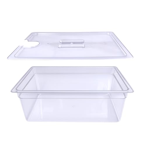 WELKOR 26 QT Large Sous Vide Container With Lid, Sous Vide Tub Kit Compatible with Wancle Anova, Joule, Instant Pot Sous Vide Cookers for Home Chefs Professional Use (26 qt no rack) - Image 1
