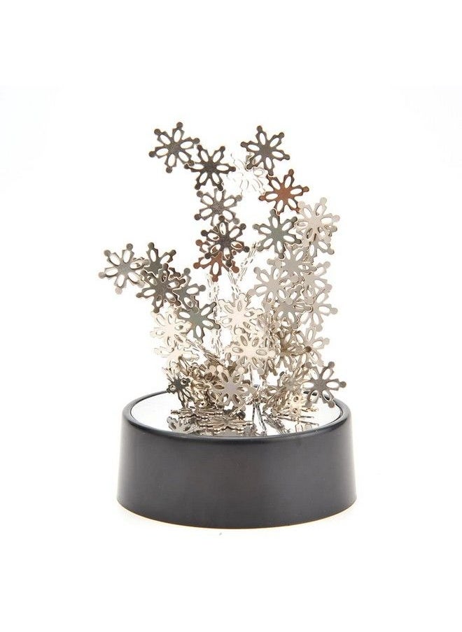 PowerTRC Toy Magnetic Desktop Sculpture (Snowflakes) ; Mini Magnetic Art Decoration For Desktop ; Fun Stress Relief Office Gift  - Image 1