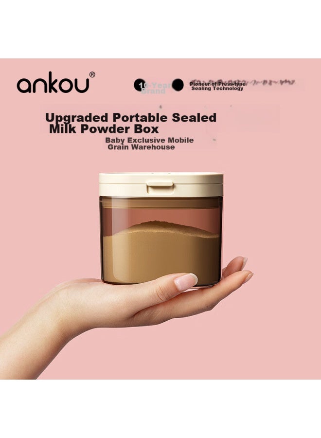 Ankou Milk Powder Container, Baby Formula Canister, Sealed Jar, Portable Rice Powder Box, Light-proof Complementary Food Container, Magnetic Suction Flat Plate, 1200ml - Image 4