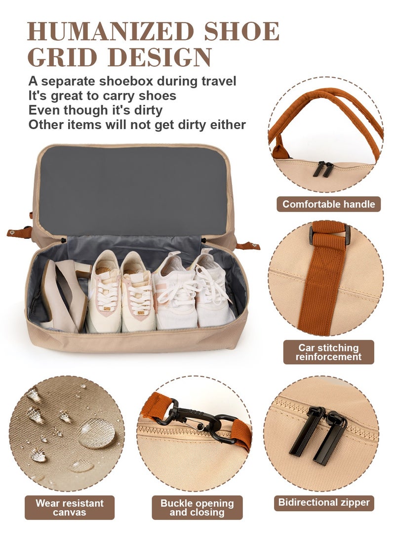 URbazaar Travel Duffle Bag, Waterproof Weekender Bag Carry On Tote Bags for Women, Travel Essentials Sport Gym Bag for Men, Overnight Bag Luggage Bag with Trolley Sleeve - Image 4